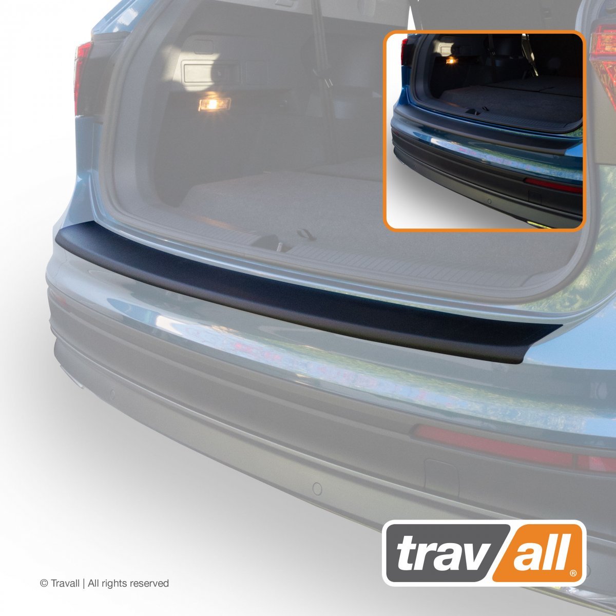 Travall PROTECTOR-parachoques liso para VW Tiguan Allspace (17>)